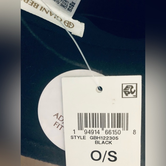 Giani Bernini Felt Cloche Women's Hat Gold Accent Classic Black - New With Tags - Picture 3 of 4